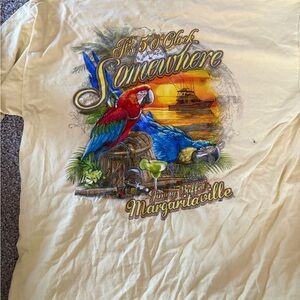 Margaritaville Yellow Cotton Tee